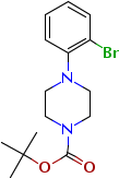 4-(2-溴苯基)哌嗪-1-羧酸叔丁酯分子式结构图