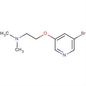 2-((5-溴吡啶-3-基)氧基)-N,N-二甲基乙胺分子式结构图