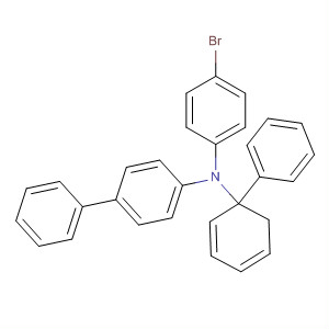 N-(4-溴苯基)-N,N-双(联苯基)胺分子式结构图