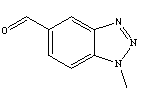 1-甲基-1,2,3-苯并三唑-5-甲醛分子式结构图