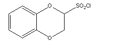 苯并二氧六环-2-磺酰氯分子式结构图