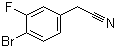 3-氟-4-溴苯乙腈分子式结构图