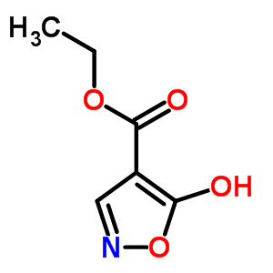 5-羟基-4-异恶唑羧酸乙酯分子式结构图