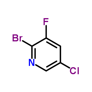 2-溴-5-氯-3-氟吡啶分子式结构图