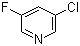 3-氟-5-氯吡啶分子式结构图