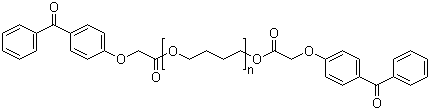 聚丁二醇250二-(2-羧甲氧基苯甲酮)酯分子式结构图