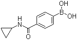 4-(环丙基氨基甲酰)苯硼酸分子式结构图