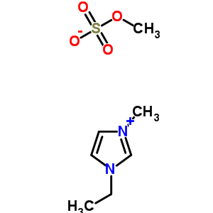 1-乙基3-甲基咪唑硫酸甲酯盐分子式结构图