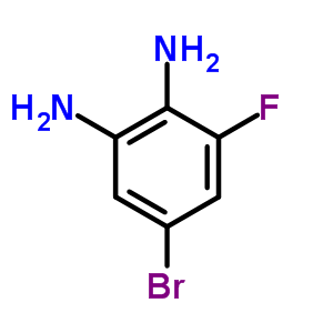 5-溴-2,3-二氨基氟苯分子式结构图