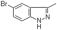 5-溴-3-甲基-1H-吲唑分子式结构图