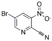 5-溴-2-氰基-3-硝基吡啶分子式结构图