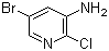 2-氯-3-氨基-5-溴吡啶分子式结构图