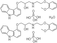 卡维地洛磷酸盐分子式结构图