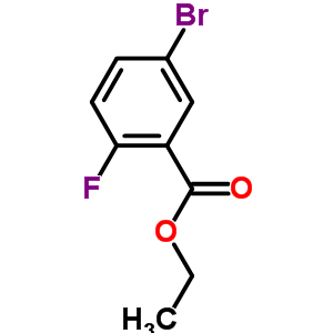 2-氟-5-溴苯甲酸乙酯分子式结构图