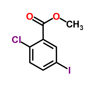 2-氯-5-碘苯甲酸甲酯分子式结构图