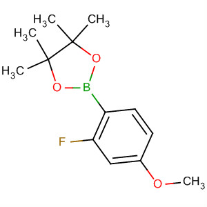 2-氟-4-甲氧基苯硼酸频哪醇酯分子式结构图