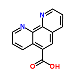 1,10-菲咯啉-5-甲酸分子式结构图