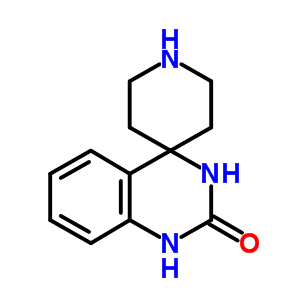 1'H-螺[哌啶-4,4'(1'H)-喹唑啉]-2'(3'H)-酮分子式结构图