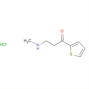 3-甲氨基-1-(2-噻吩基)-1-丙酮盐酸盐分子式结构图