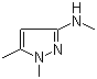 N,1,5-三甲基-1H-吡唑-3-胺分子式结构图