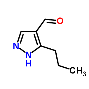 3-正丙基-吡唑-4-甲醛分子式结构图