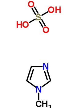 1-甲基-1H-咪唑硫酸盐（1：1）分子式结构图