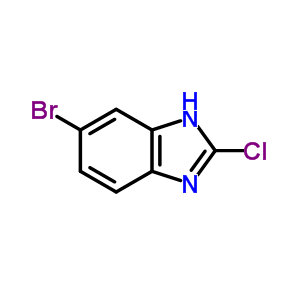 5-溴-2-氯-1H-苯并[D]咪唑分子式结构图