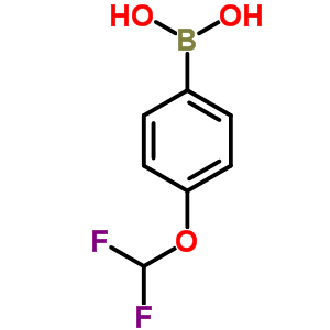 对二氟甲氧基苯硼酸分子式结构图