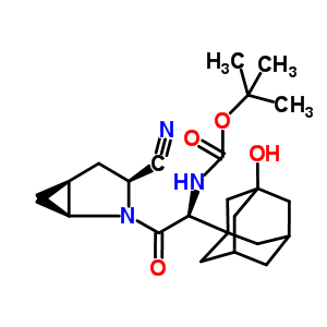 叔丁氧羰基-沙格列汀分子式结构图