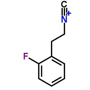 2-氟苯基乙基异腈分子式结构图