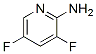 2-氨基-3,5-二氟吡啶分子式结构图