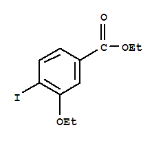 3-乙氧基-4-碘苯甲酸乙酯分子式结构图