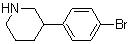 3-(4-溴苯基)-哌啶分子式结构图