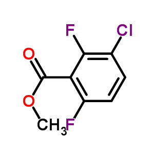 3-氯-2,6-二氟苯甲酸甲酯分子式结构图