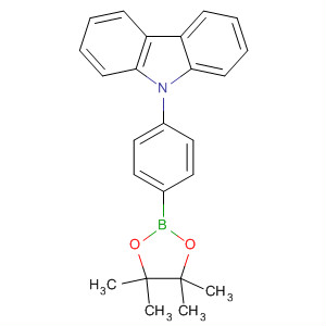 9-[4-(4,4,5,5-四甲基-1,3,2-二噁硼烷-2-基)苯基]-9h-咔唑分子式结构图