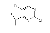 5-溴-2-氯-4-(三氟甲基)嘧啶分子式结构图