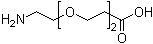 3-[2-(2-氨基乙氧基)乙氧基]-丙酸分子式结构图