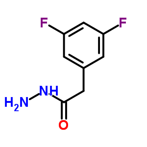 3,5-二氟苯乙酰肼分子式结构图