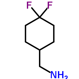 4,4-二氟环己基甲胺分子式结构图