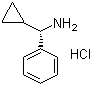 (aS)-alpha-环丙基苯甲胺盐酸盐分子式结构图