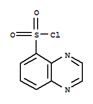 喹喔啉-5-磺酰氯分子式结构图