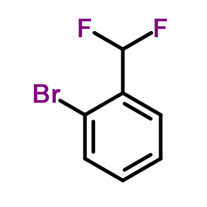 1-溴-2-二氟甲基苯分子式结构图