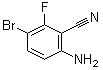 6-氨基-3-溴-2-氟苯腈分子式结构图