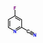 4-氟吡啶-2-甲腈分子式结构图