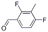 2,4-二氟-3-甲基苯甲醛分子式结构图