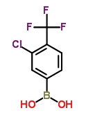 3-氯-4-三氟甲基苯基硼酸分子式结构图