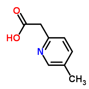 5-甲基-2-吡啶乙酸分子式结构图