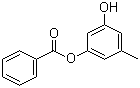 3-羟基-5-甲基苯基苯甲酸酯分子式结构图