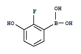 2-氟-3-羟基苯硼酸分子式结构图