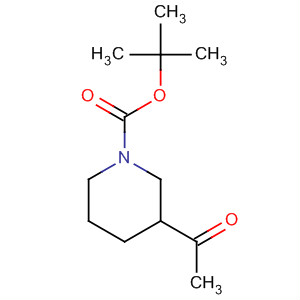 3-乙酰基-1-哌啶甲酸叔丁酯分子式结构图